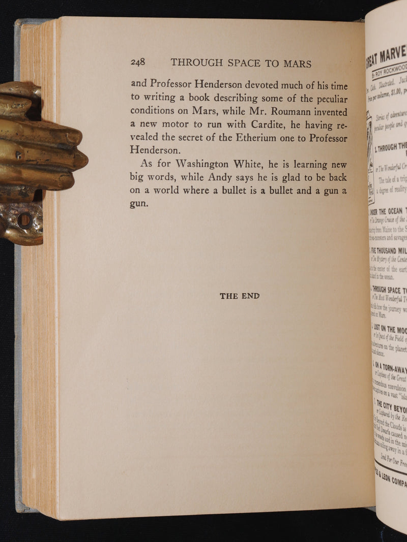 1910 First Edition - Through Space to Mars: Or The Longest Journey on Record
