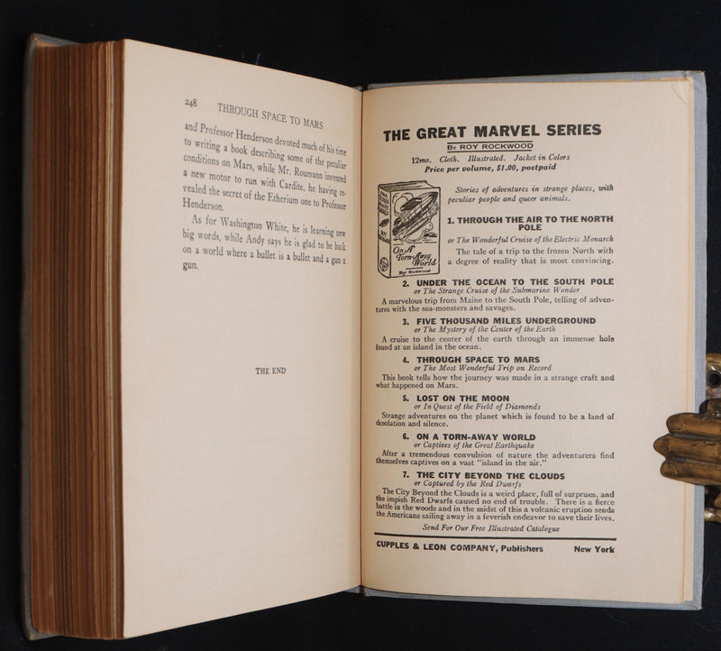 1910 First Edition - Through Space to Mars: Or The Longest Journey on Record