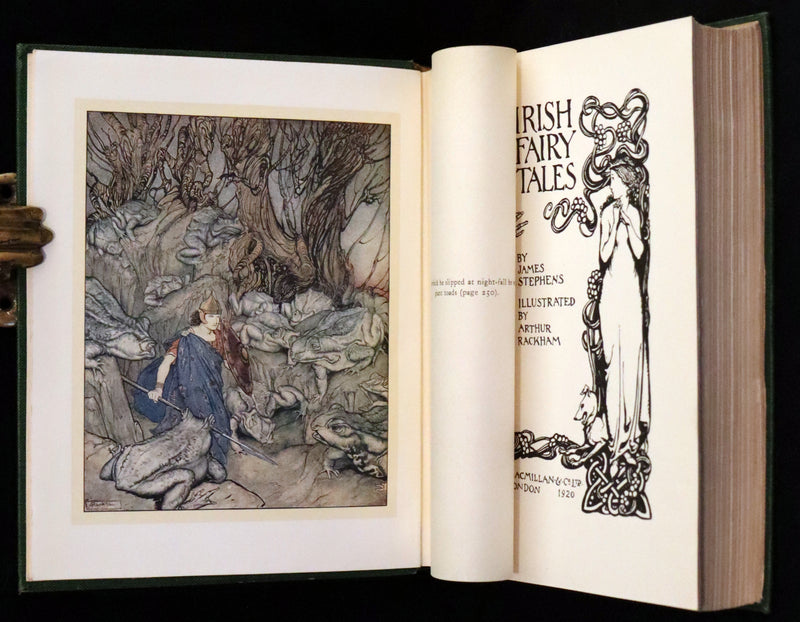 1920 Rare First Edition - Irish fairy Tales by James Stephens illustrated by Arthur Rackham.