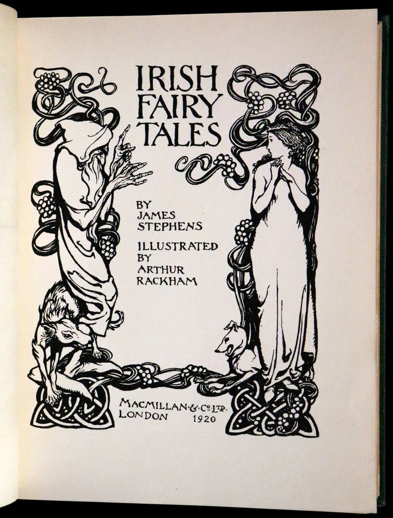 1920 Rare First Edition - Irish fairy Tales by James Stephens illustrated by Arthur Rackham.