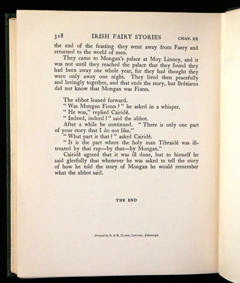 1920 Rare First Edition - Irish fairy Tales by James Stephens illustrated by Arthur Rackham.
