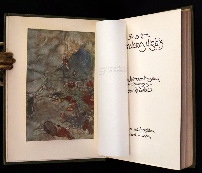 1919 Rare Binding - Stories from the Arabian Nights by Laurence Housman. Illustrated by Edmund Dulac.