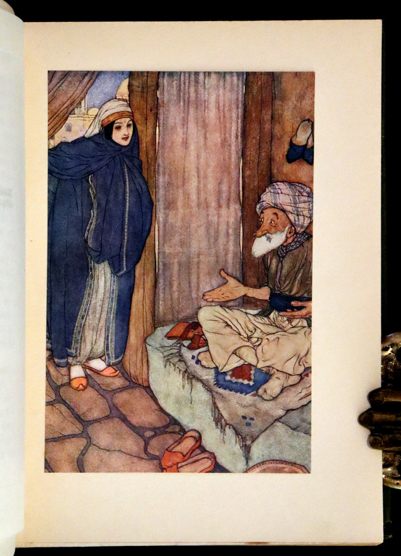 1919 Rare Binding - Stories from the Arabian Nights by Laurence Housman. Illustrated by Edmund Dulac.