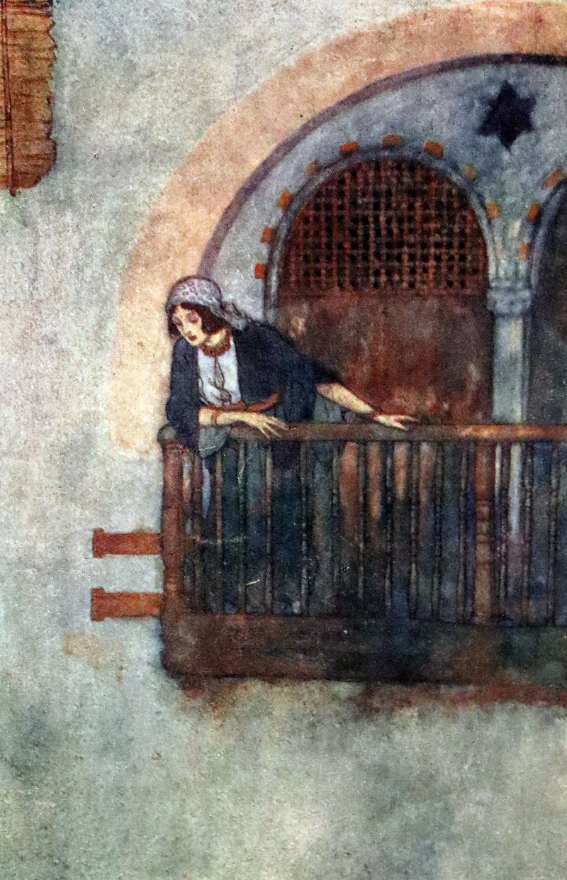 1919 Rare Binding - Stories from the Arabian Nights by Laurence Housman. Illustrated by Edmund Dulac.