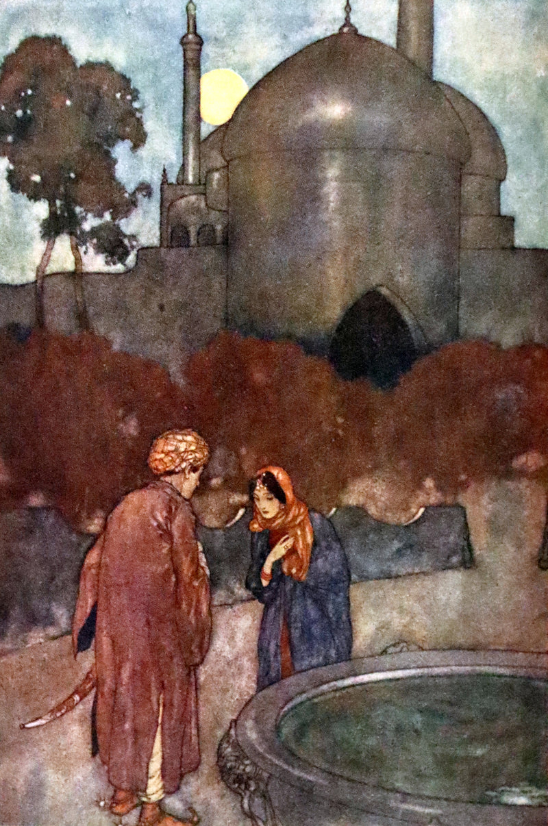 1919 Rare Binding - Stories from the Arabian Nights by Laurence Housman. Illustrated by Edmund Dulac.