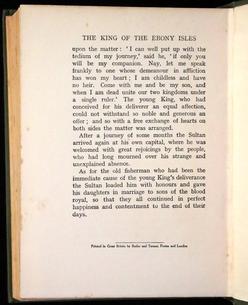 1919 Rare Binding - Stories from the Arabian Nights by Laurence Housman. Illustrated by Edmund Dulac.