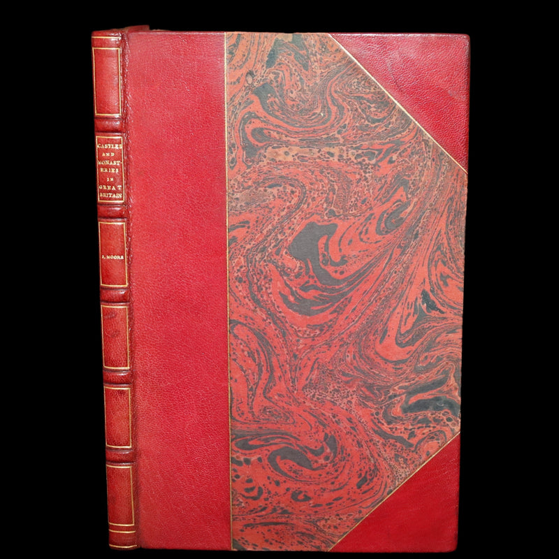 1798 Scarce First Edition bound by Sangorski and Sutcliffe - A List of the Principal Castles and Monasteries in Great Britain.