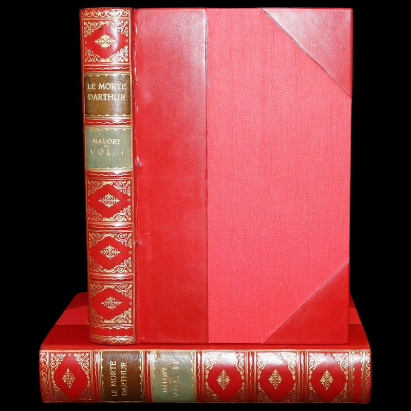 1900 Rare Book set bound by Bayntun - Le Morte Darthur, King Arthur and of His Noble Knights of the Round Table.