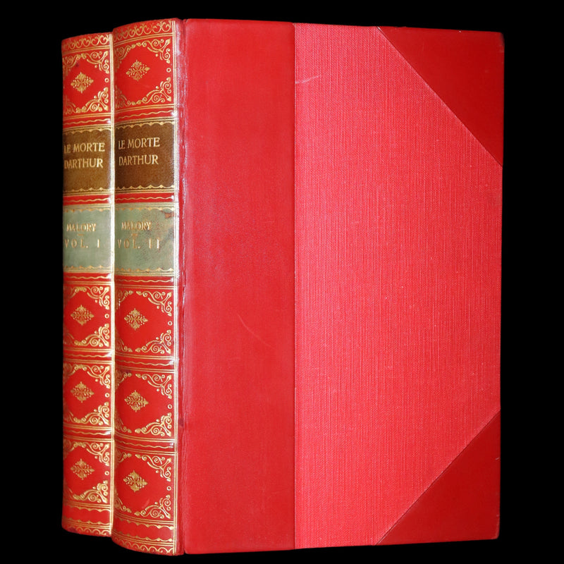 1900 Rare Book set bound by Bayntun - Le Morte Darthur, King Arthur and of His Noble Knights of the Round Table.
