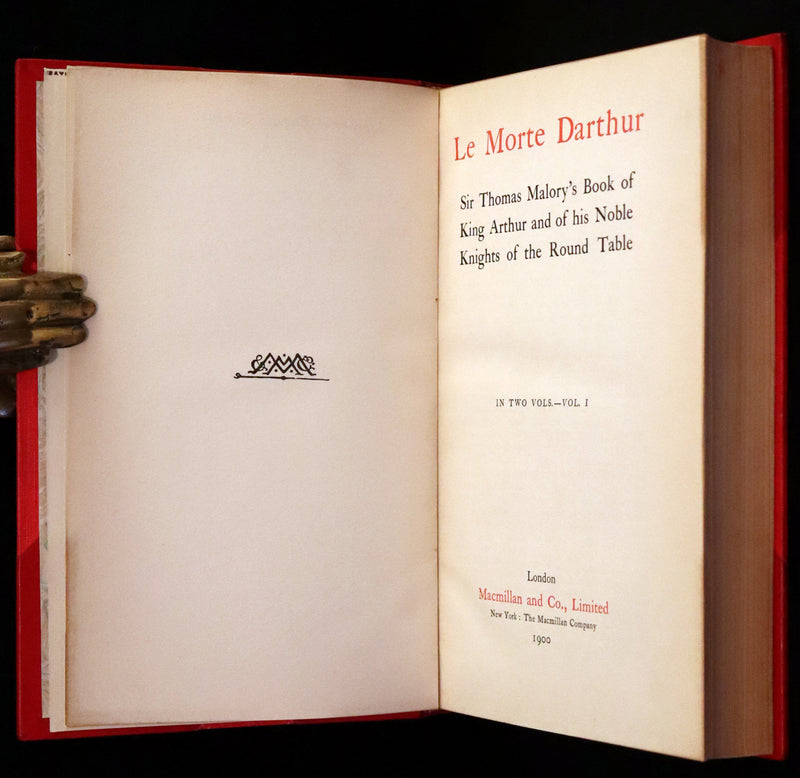 1900 Rare Book set bound by Bayntun - Le Morte Darthur, King Arthur and of His Noble Knights of the Round Table.