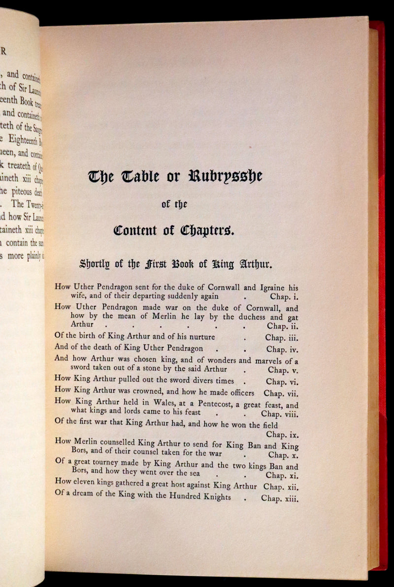 1900 Rare Book set bound by Bayntun - Le Morte Darthur, King Arthur and of His Noble Knights of the Round Table.