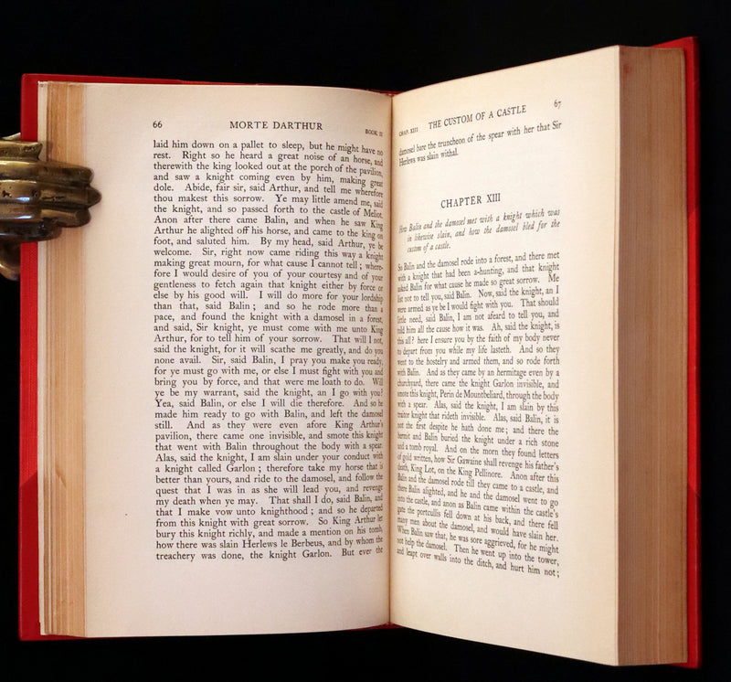 1900 Rare Book set bound by Bayntun - Le Morte Darthur, King Arthur and of His Noble Knights of the Round Table.