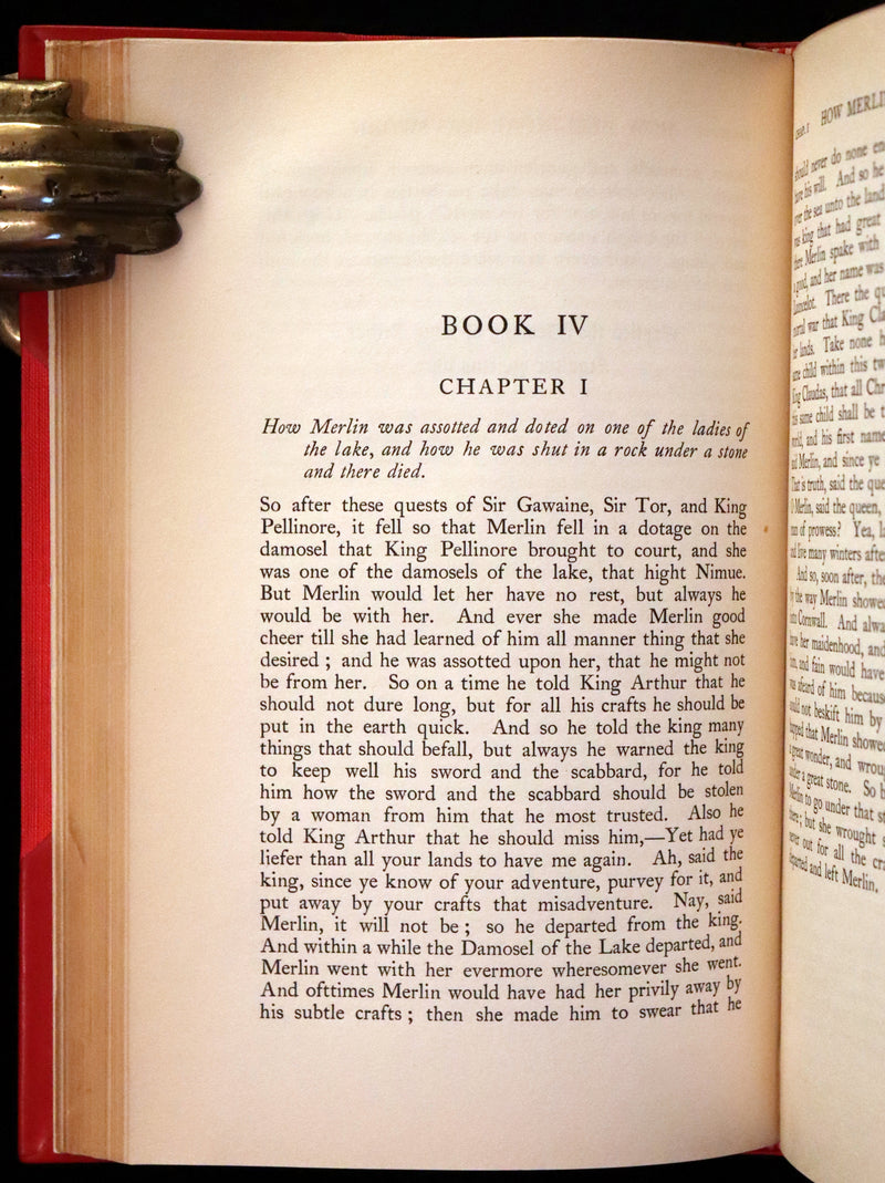 1900 Rare Book set bound by Bayntun - Le Morte Darthur, King Arthur and of His Noble Knights of the Round Table.