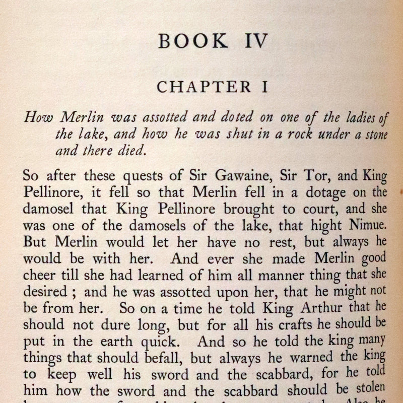 1900 Rare Book set bound by Bayntun - Le Morte Darthur, King Arthur and of His Noble Knights of the Round Table.