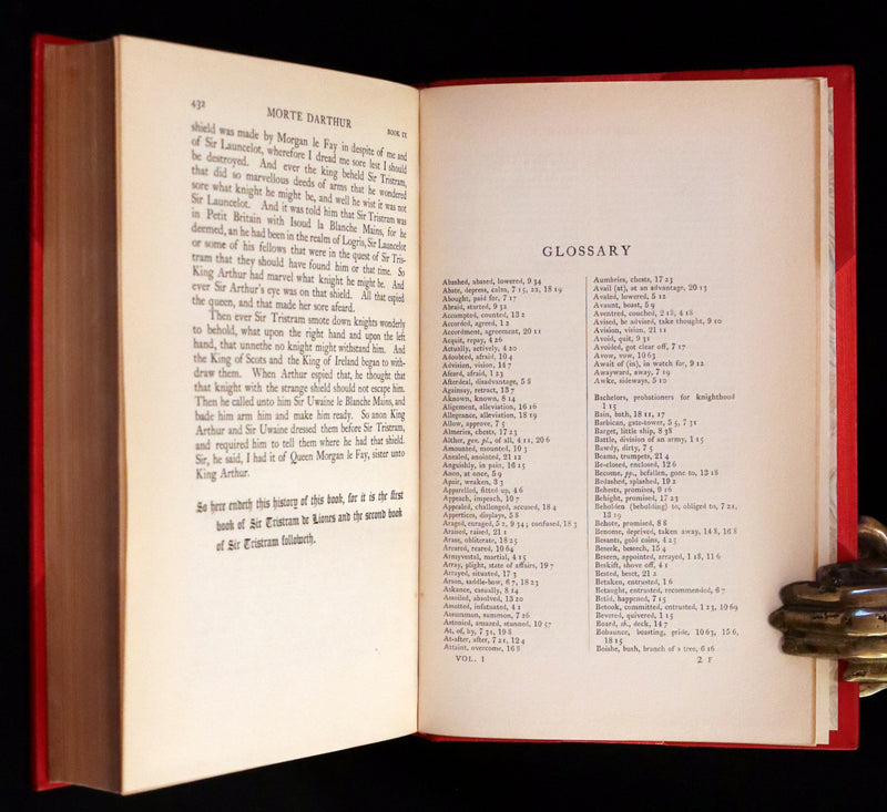 1900 Rare Book set bound by Bayntun - Le Morte Darthur, King Arthur and of His Noble Knights of the Round Table.