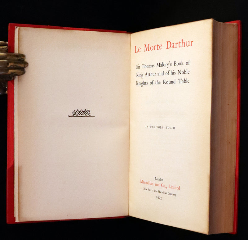 1900 Rare Book set bound by Bayntun - Le Morte Darthur, King Arthur and of His Noble Knights of the Round Table.