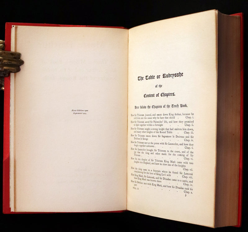 1900 Rare Book set bound by Bayntun - Le Morte Darthur, King Arthur and of His Noble Knights of the Round Table.