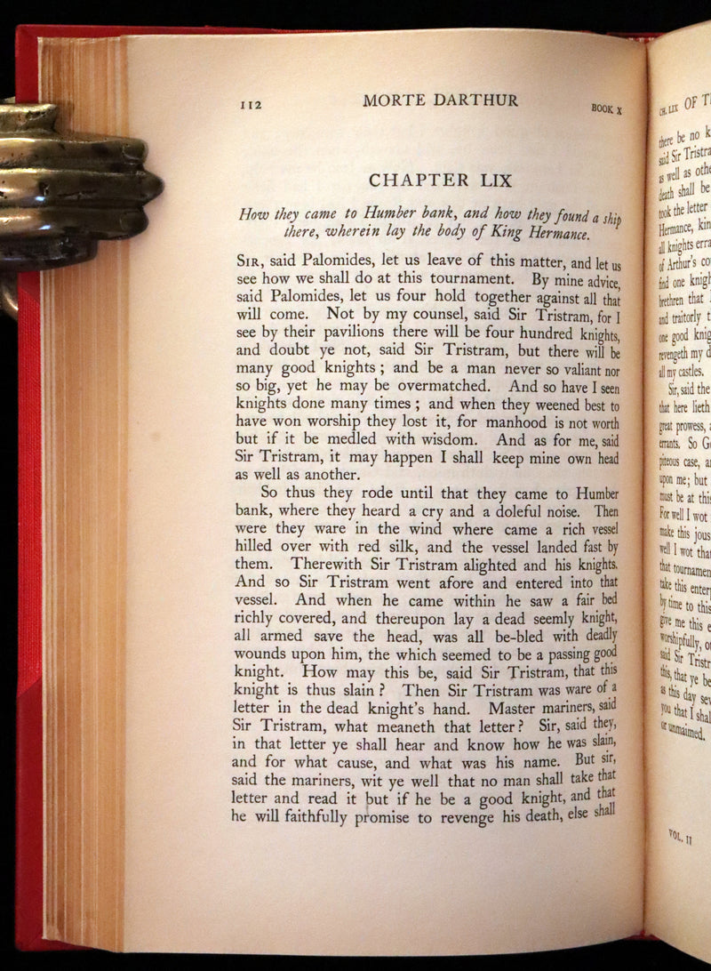 1900 Rare Book set bound by Bayntun - Le Morte Darthur, King Arthur and of His Noble Knights of the Round Table.