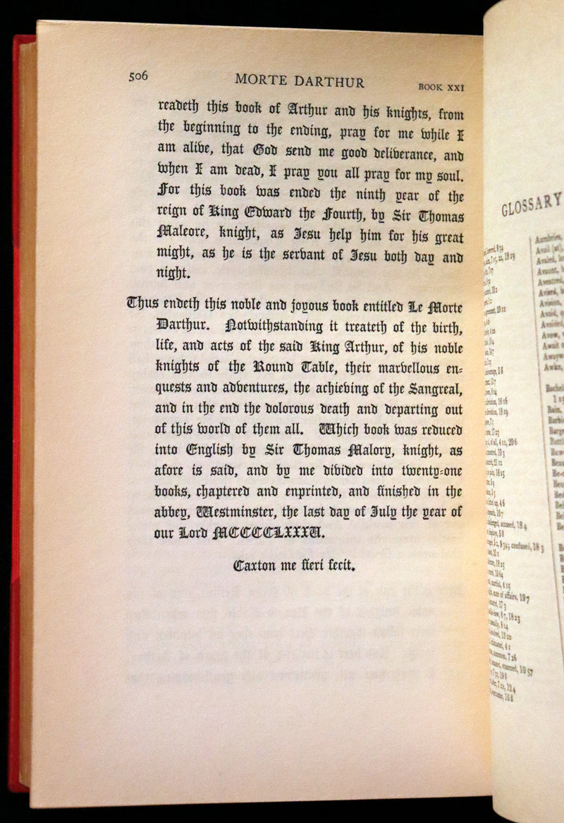 1900 Rare Book set bound by Bayntun - Le Morte Darthur, King Arthur and of His Noble Knights of the Round Table.