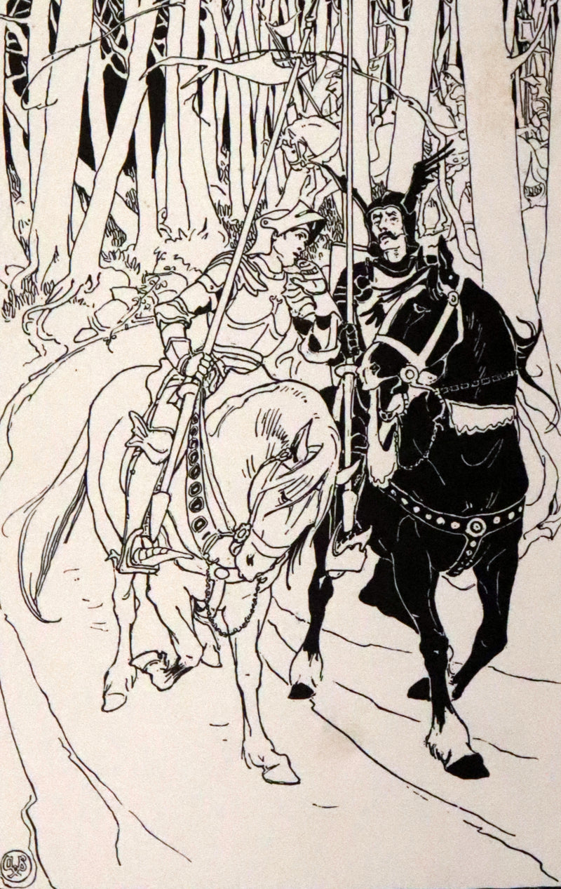 1895 Rare 1stED - Eric Prince of Lorlonia. Fairy Tale of Chivalry illustrated by Alice B. Woodward.
