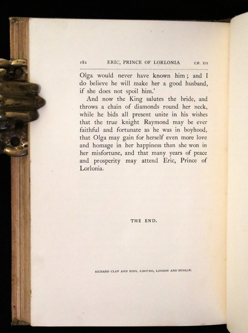 1895 Rare 1stED - Eric Prince of Lorlonia. Fairy Tale of Chivalry illustrated by Alice B. Woodward.