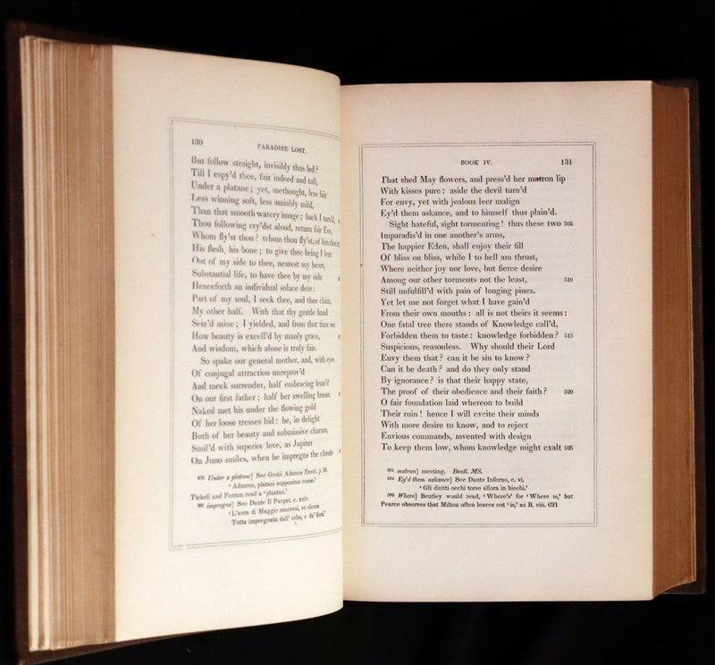 1880 Rare Victorian Book ~ The Poetical Works of John Milton. The Paradise Lost, Paradise Regained, etc. Illustrated.