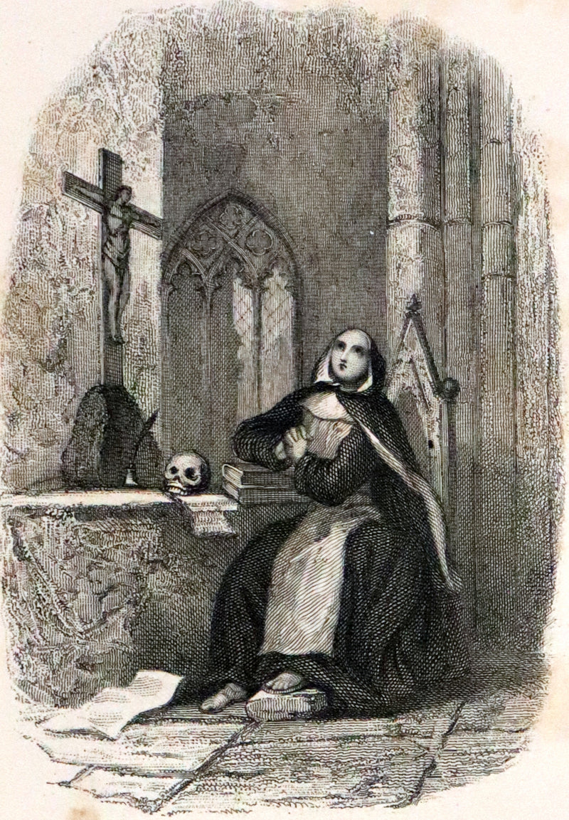 1880 Rare Victorian Book ~ The Poetical Works of John Milton. The Paradise Lost, Paradise Regained, etc. Illustrated.