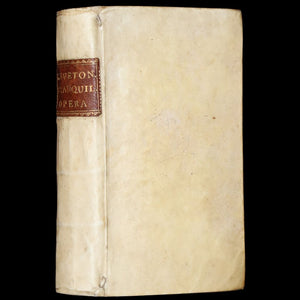 1631 Rare Latin Vellum Book - Lives of the Twelve Caesars & other notes by Suetonius - Cum Notationibus Diversorum.