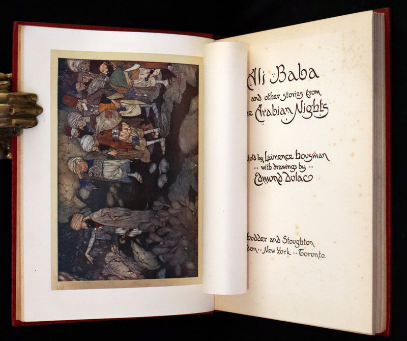 1911 First Edition - Ali Baba and Other Stories from the Arabian Nights by Laurence Housman. Illustrated by Edmund Dulac.
