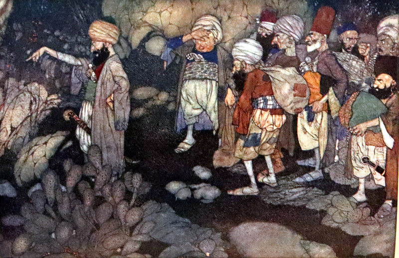1911 First Edition - Ali Baba and Other Stories from the Arabian Nights by Laurence Housman. Illustrated by Edmund Dulac.