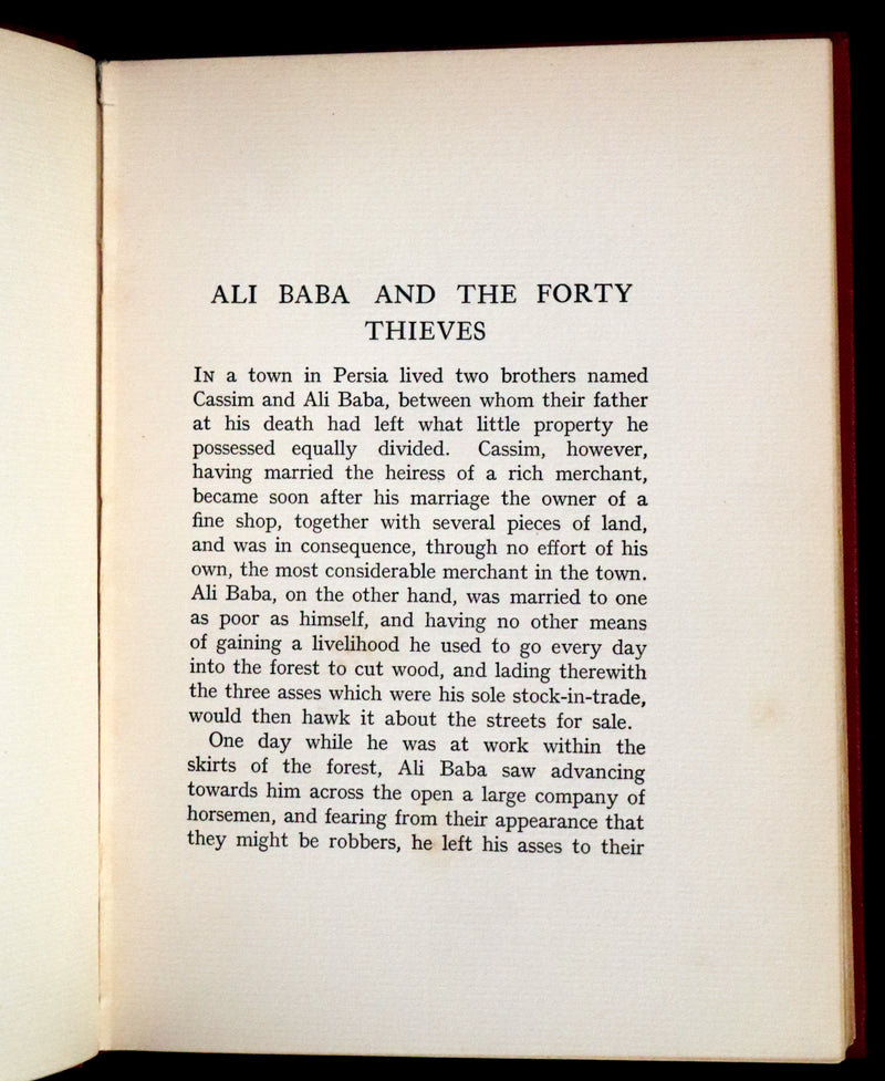 1911 First Edition - Ali Baba and Other Stories from the Arabian Nights by Laurence Housman. Illustrated by Edmund Dulac.