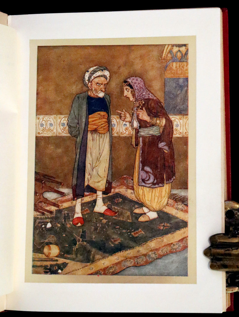 1911 First Edition - Ali Baba and Other Stories from the Arabian Nights by Laurence Housman. Illustrated by Edmund Dulac.