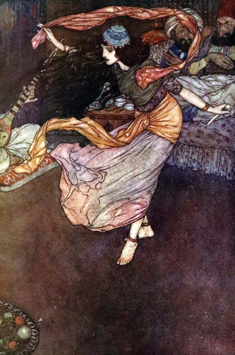 1911 First Edition - Ali Baba and Other Stories from the Arabian Nights by Laurence Housman. Illustrated by Edmund Dulac.
