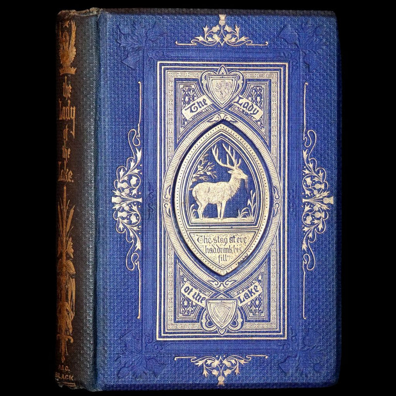 1863 Rare Book ~ Lady of the Lake by Sir Walter Scott, Illustrated by Birket Foster and John Gilbert.