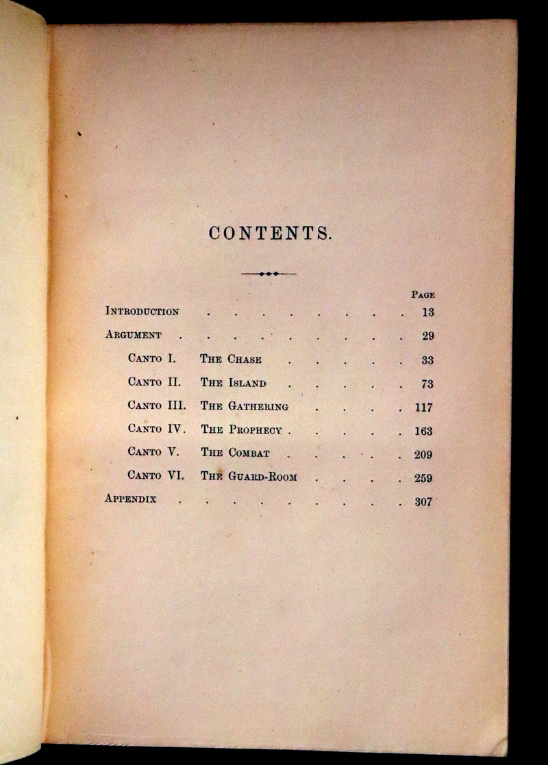 1863 Rare Book ~ Lady of the Lake by Sir Walter Scott, Illustrated by Birket Foster and John Gilbert.