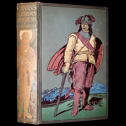 1895 Scarce variant Binding - The Pilgrim's Progress by John Bunyan. Illustrated.