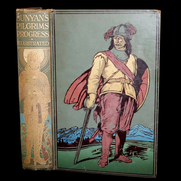 1895 Scarce variant Binding - The Pilgrim's Progress by John Bunyan. Illustrated.