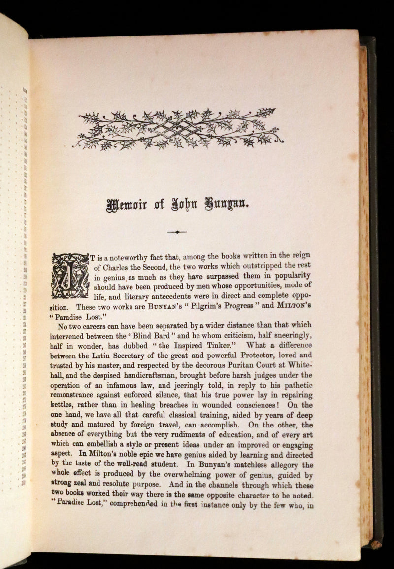1895 Scarce variant Binding - The Pilgrim's Progress by John Bunyan. Illustrated.