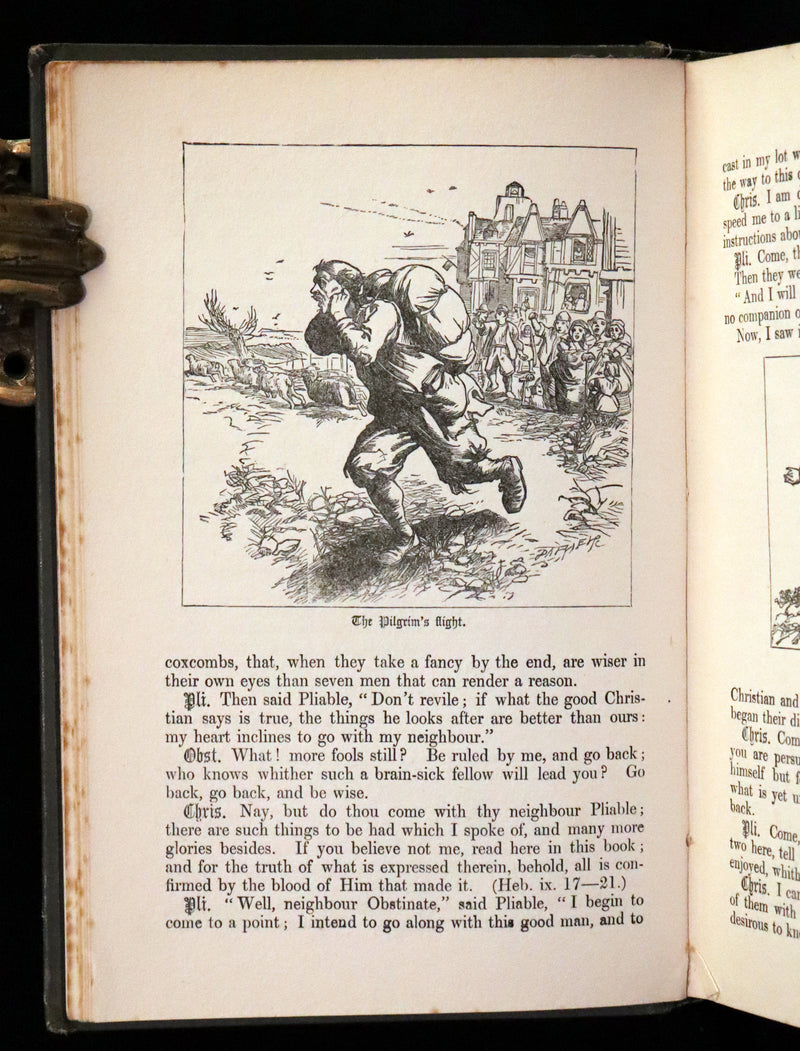 1895 Scarce variant Binding - The Pilgrim's Progress by John Bunyan. Illustrated.