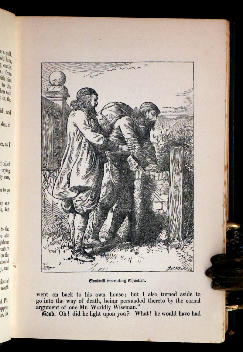 1895 Scarce variant Binding - The Pilgrim's Progress by John Bunyan. Illustrated.