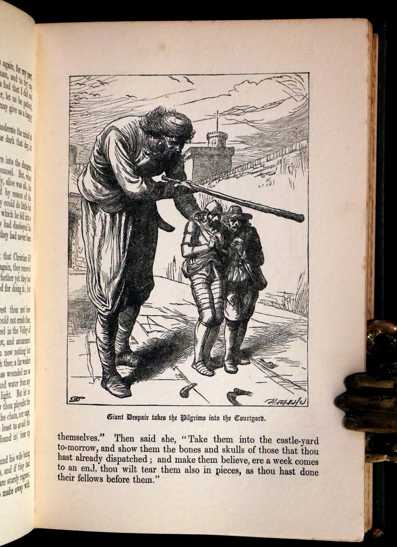 1895 Scarce variant Binding - The Pilgrim's Progress by John Bunyan. Illustrated.