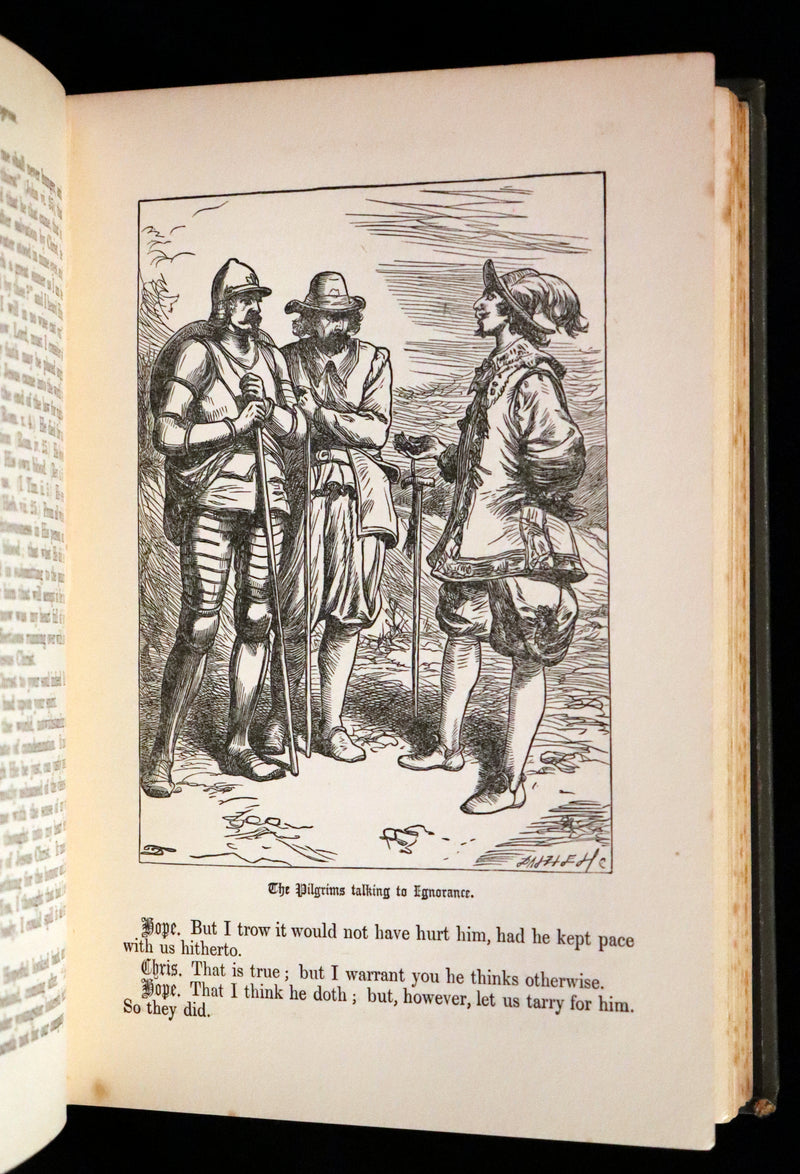 1895 Scarce variant Binding - The Pilgrim's Progress by John Bunyan. Illustrated.