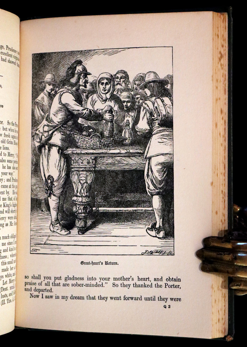 1895 Scarce variant Binding - The Pilgrim's Progress by John Bunyan. Illustrated.