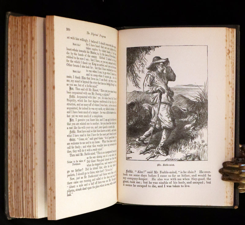 1895 Scarce variant Binding - The Pilgrim's Progress by John Bunyan. Illustrated.