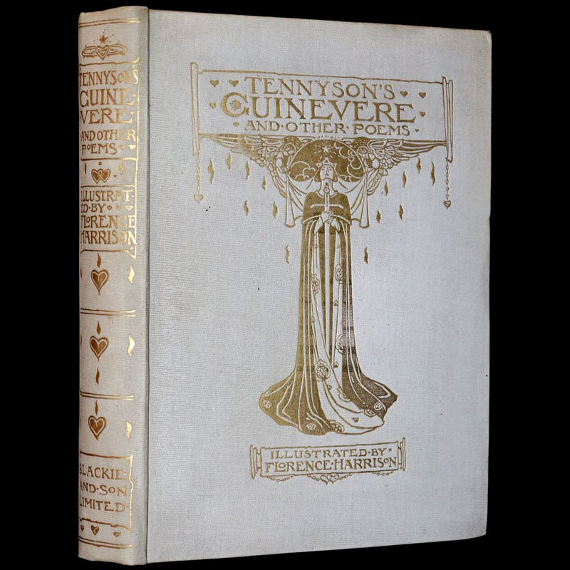 1912 Rare First Edition - Tennyson's Guinevere Illustrated by Pre-Raphaelite Florence Harrison.