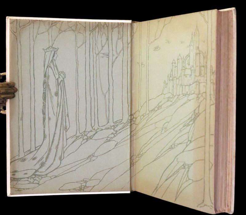 1912 Rare First Edition - Tennyson's Guinevere Illustrated by Pre-Raphaelite Florence Harrison.