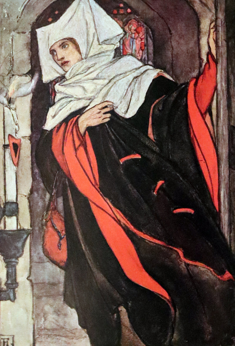 1912 Rare First Edition - Tennyson's Guinevere Illustrated by Pre-Raphaelite Florence Harrison.