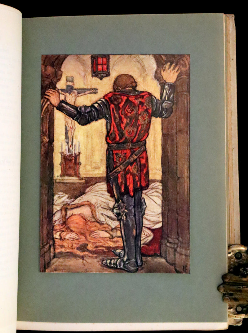 1912 Rare First Edition - Tennyson's Guinevere Illustrated by Pre-Raphaelite Florence Harrison.