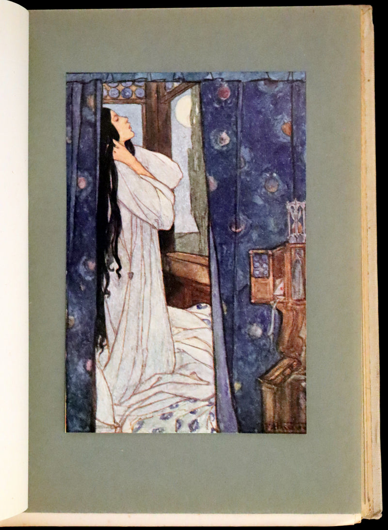 1912 Rare First Edition - Tennyson's Guinevere Illustrated by Pre-Raphaelite Florence Harrison.