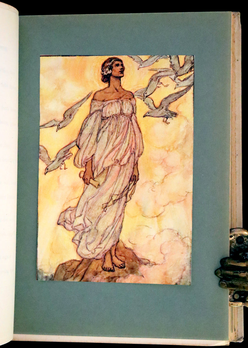 1912 Rare First Edition - Tennyson's Guinevere Illustrated by Pre-Raphaelite Florence Harrison.